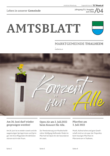 Titelbild Amtsblatt 04/2022 Veranstaltungen
