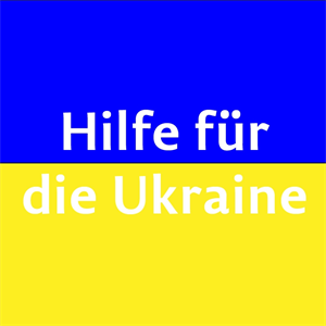 Flagge Ukraine - Hilfe für die Ukraine