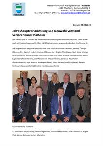 06_Jahreshauptversammlung und Neuwahl Vorstand Seniorenbund Thalheim